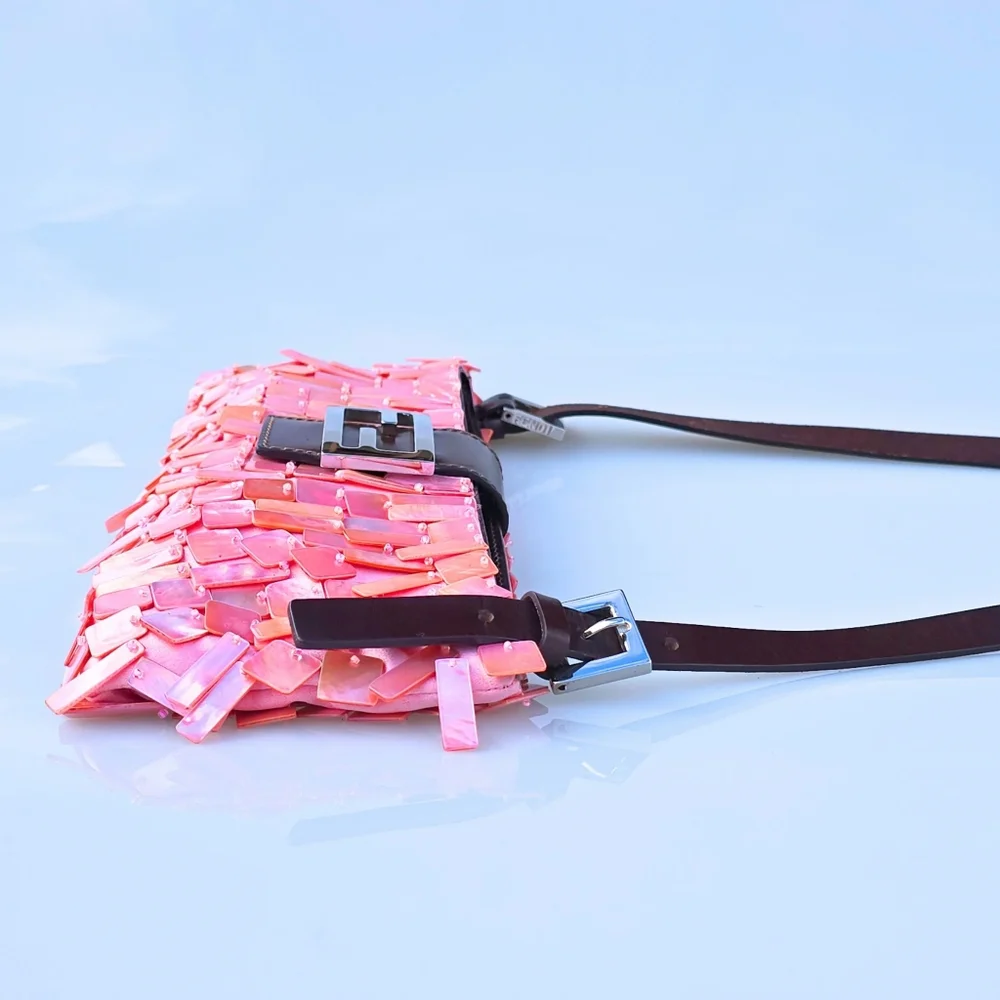 Fendi Pink and Brown Shoulder Bag - Picture 5 of 16